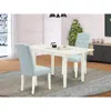 East West Furniture Dining Table- Dining Chairs, Noce3-lwh-15