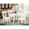 East West Furniture Dining Table- Dining Chairs, Nocl5-lwh-c