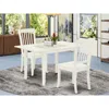 East West Furniture Dining Table- Dining Chairs, Noda3-lwh-w