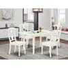 East West Furniture Dining Table- Dining Chairs, Noke5-lwh-w