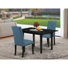 East West Furniture Dining Table- Parson Chairs, Noel3-blk-21