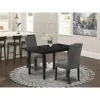 East West Furniture Dining Table- Parson Chairs, Noen3-blk-20