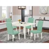 East West Furniture Dining Table- Parson Chairs, Noen5-lwh-57