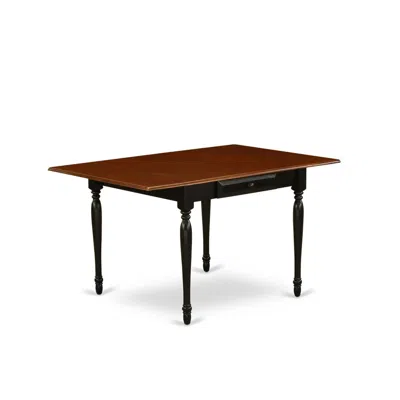 East West Furniture Dining Table Black & Cherry, Mzt-bch-t
