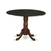 East West Furniture Dining Table Black & Mahogany, Dlt-bma-tp