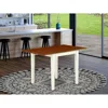 East West Furniture Dining Table Buttermilk & Cherry, Ndt-whi-t