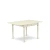 East West Furniture Dining Table Linen White, Mzt-lwh-t