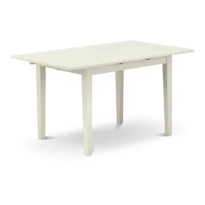 East West Furniture Dining Table Linen White, Nft-lwh-t