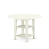 East West Furniture Dining Table Linen White, Sut-lwh-t