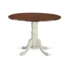 East West Furniture Dining Table Mahogany & Linen White, Dlt-mlw-tp