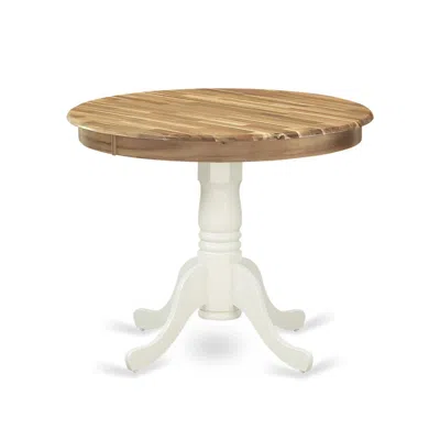 East West Furniture Dining Table Oak & Black, Amt-nlw-tp In Brown