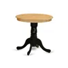 East West Furniture Dining Table Oak & Black, Emt-obk-tp
