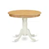 East West Furniture Dining Table Oak & Linen White, Ant-olw-tp
