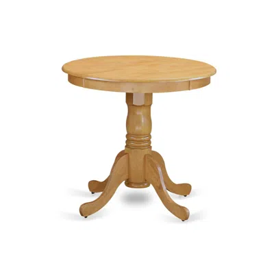 East West Furniture Dining Table Oak, Emt-oak-tp In Brown