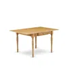 East West Furniture Dining Table Oak, Mzt-oak-t