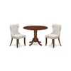 East West Furniture East-west Furniture Dlsi3-mah-35 - A Dining Room Table Set Of Two Wonderful Dining Chairs Using Line