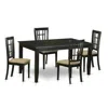 East West Furniture Duni5-blk-c 5 Pc Dinette Set - Kitchen Dinette Table And 4 Kitchen Dining Chairs