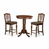 East West Furniture Edch3-mah-c 3 Pc Pub Table Set-pub Table And 2 Kitchen Dining Chairs.
