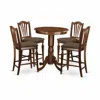 East West Furniture Edch5-mah-c 5 Pc Counter Height Set - High Table And 4 Dining Chairs.