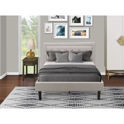 East West Furniture Fn08f-1de07 2-piece Fannin Bedroom Furniture Set With 1 Full Bed Frame And A Bedroom Nightstand - Mi