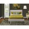 East West Furniture Fn08f-1vl14 2-pc Platform Bedroom Set With 1 Full Size Bed Frame And A Night Stand - Mist Beige Line