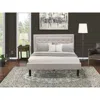 East West Furniture Fn08q-1de07 2-piece Platform Bedroom Furniture Set With 1 Modern Bed And A Mid Century Nightstand - 