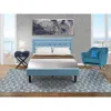 East West Furniture Fn11f-1ha15 2-pc Fannin Full Size Bedroom Set With 1 Wood Bed Frame And A Mid Century Modern Nightst
