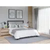 East West Furniture Fulton Queen Platform Bed With 5 Metal Legs - Magnificent Bed In Powder Coating Black Color
