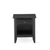 East West Furniture Ga-06-et Modern Nightstand Bedroom With 1 Wooden Drawer, Stable And Sturdy Constructed - Wire Brushe