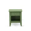 East West Furniture Ga-12-et Mid Century Night Stand For Bedroom With 1 Wooden Drawer, Stable And Sturdy Constructed - C