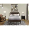 East West Furniture Gb25f-1ga06 2-pc Platform Bed Set With A Full Bed And A Wire Brushed Black Night Stand - Dark Brown 