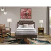 East West Furniture Gb25f-1ga08 2-pc Full Size Bed Set With Platform Bed And An Antique Walnut Night Stand - Dark Brown 