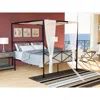 East West Furniture Geqcblk Glendale Platform Bed Frame With Modern Style Headboard And Footboard - Canopy Metal Frame I