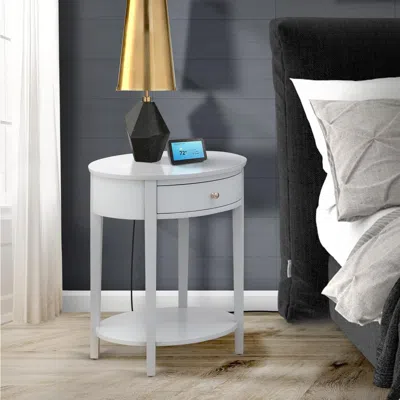 East West Furniture Hi-14-et Mid Century Nightstand With 1 Mid Century Modern Drawer, Stable And Sturdy Constructed - Ur