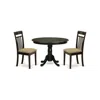 East West Furniture Hlca3-cap-c 3 Pc Kitchen Nook Dining Set-dining Table And 2 Dinette Chairs
