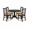 East West Furniture Hlpf5-cap-c 5 Pc Small Kitchen Table Set-dining Table And 4 Kitchen Chairs.