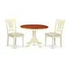 East West Furniture Hlpl3-bmk-c 3 Pc Set With A Dining Table And 2seat Dinette Kitchen Chairs In Buttermilk And Cherry .