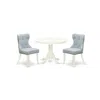 East West Furniture East-west Furniture Hlsi3-lwh-15 - A Modern Dining Table Set Of Two Fantastic Parson Dining Chairs W