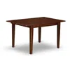 East West Furniture 5 Piece Kitchen Table Set Contains A Rectangle Dining Table With Butterfly Leaf In Brown