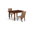 East West Furniture Mlfo3-mah-47 3pc Kitchen Dining Set Includes 1 Butterfly Leaf Rectangular Dining Table And 2 Light S