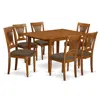 East West Furniture Mlpl7-sbr-c 7 Pc Kitchen Dinette Set-kitchen Tables And 6 Kitchen Chairs