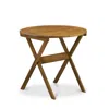 East West Furniture Mncm3cana 3-piece Outdoor Bistro Table Set Includes A Wooden Folding Table And 2 Outdoor Folding Cha
