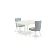 East West Furniture East-west Furniture Mzsi3-lwh-15 - A Dinette Set Of Two Fantastic Parson Dining Chairs With Linen Fa