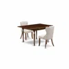 East West Furniture East-west Furniture Mzsi3-mah-35 - A Dining Set Of Two Excellent Kitchen Chairs Using Linen Fabric D