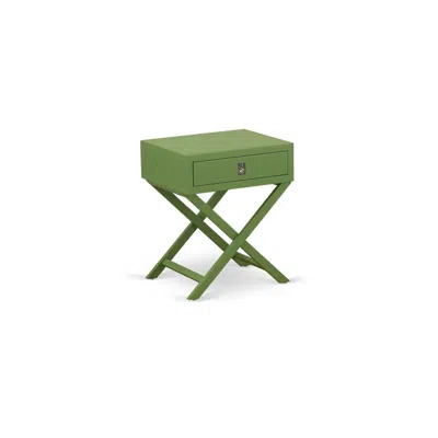 East West Furniture Night Stand Clover Green, Hane12