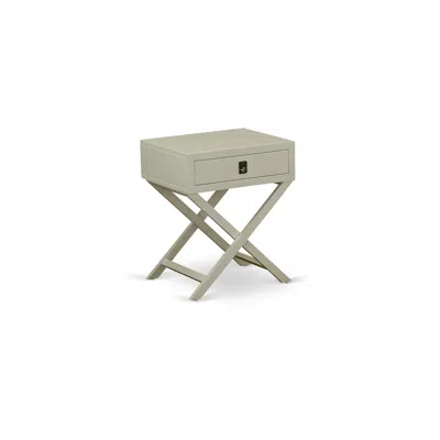 East West Furniture Night Stand Urban Gray, Hane14