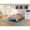 East West Furniture Norwich Modern Bed Frame With 4 Metal Legs - Magnificent Bed In Powder Coating Black Color