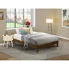 East West Furniture Nvp-22-f Full Size Bed Frame With 4 Hardwood Legs And 2 Extra Center Legs - Walnut Finish
