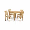 East West Furniture Oxav5-oak-c 5 Pc Kitchen Table Set - Kitchen Dinette Table And 4 Dining Chairs