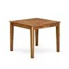 East West Furniture Oxt-ana-t Modern Wood Kitchen Table With Walnut Color Table Top Surface And Asian Wood Kitchen Table